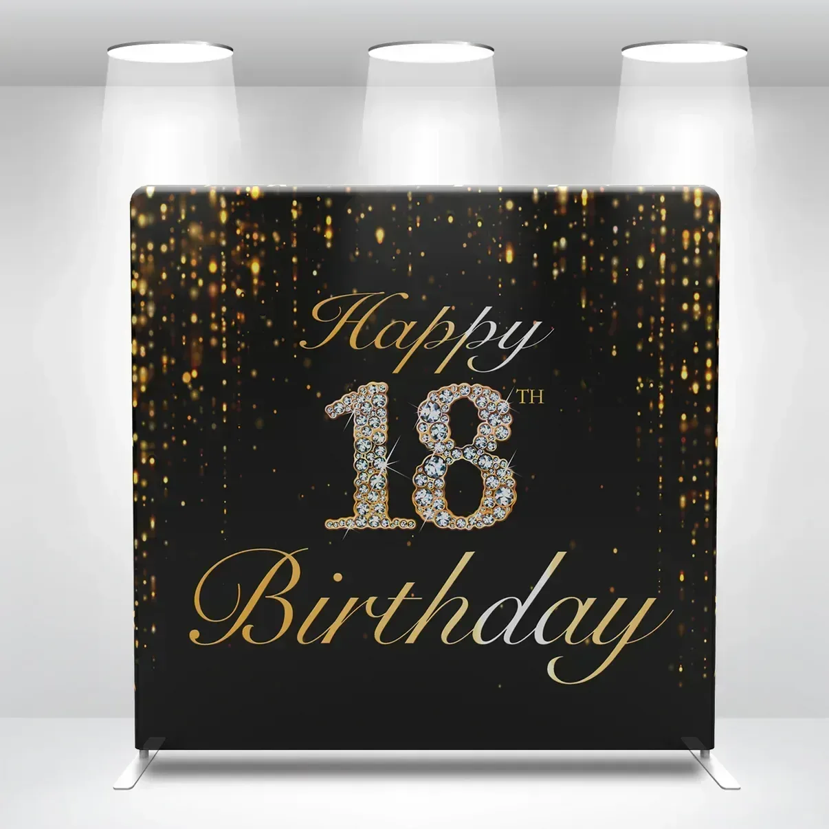 Happy 18th Birthday photo booth backdrop