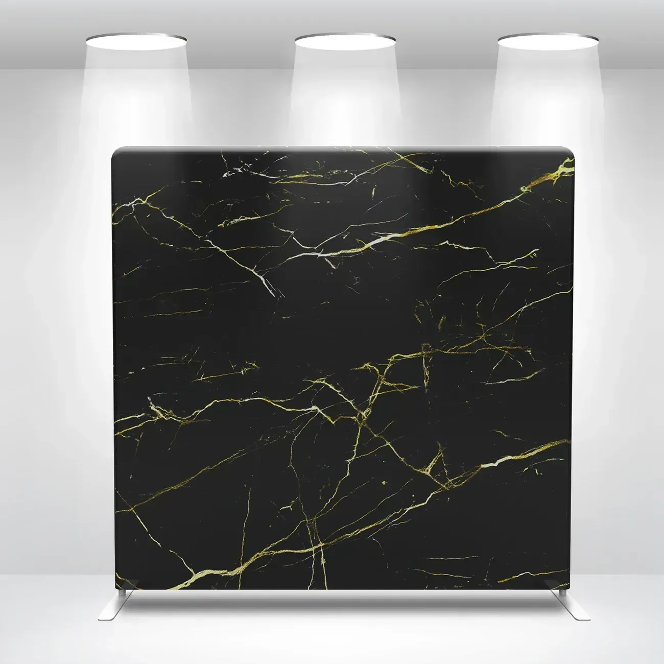 Black Marble & Gold photo booth backdrop