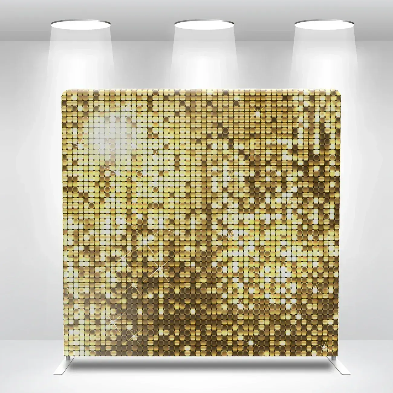 Gold sequin wedding backdrop