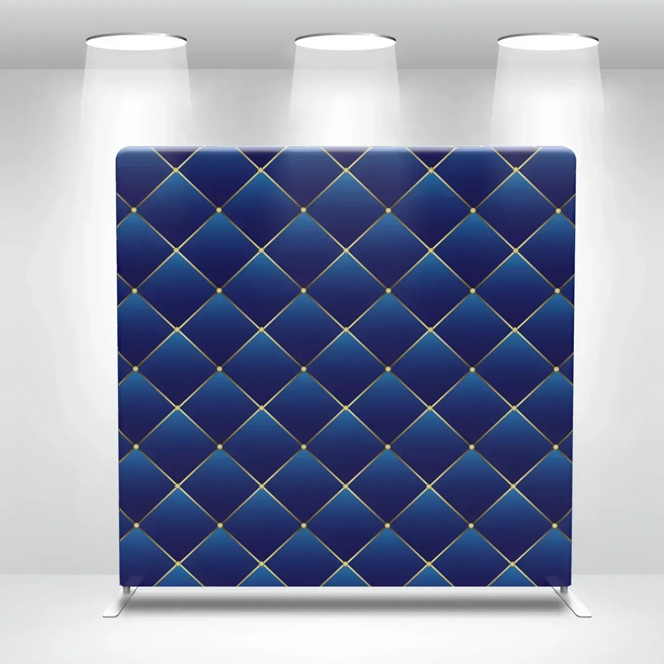 Navy Tufted photo booth backdrop