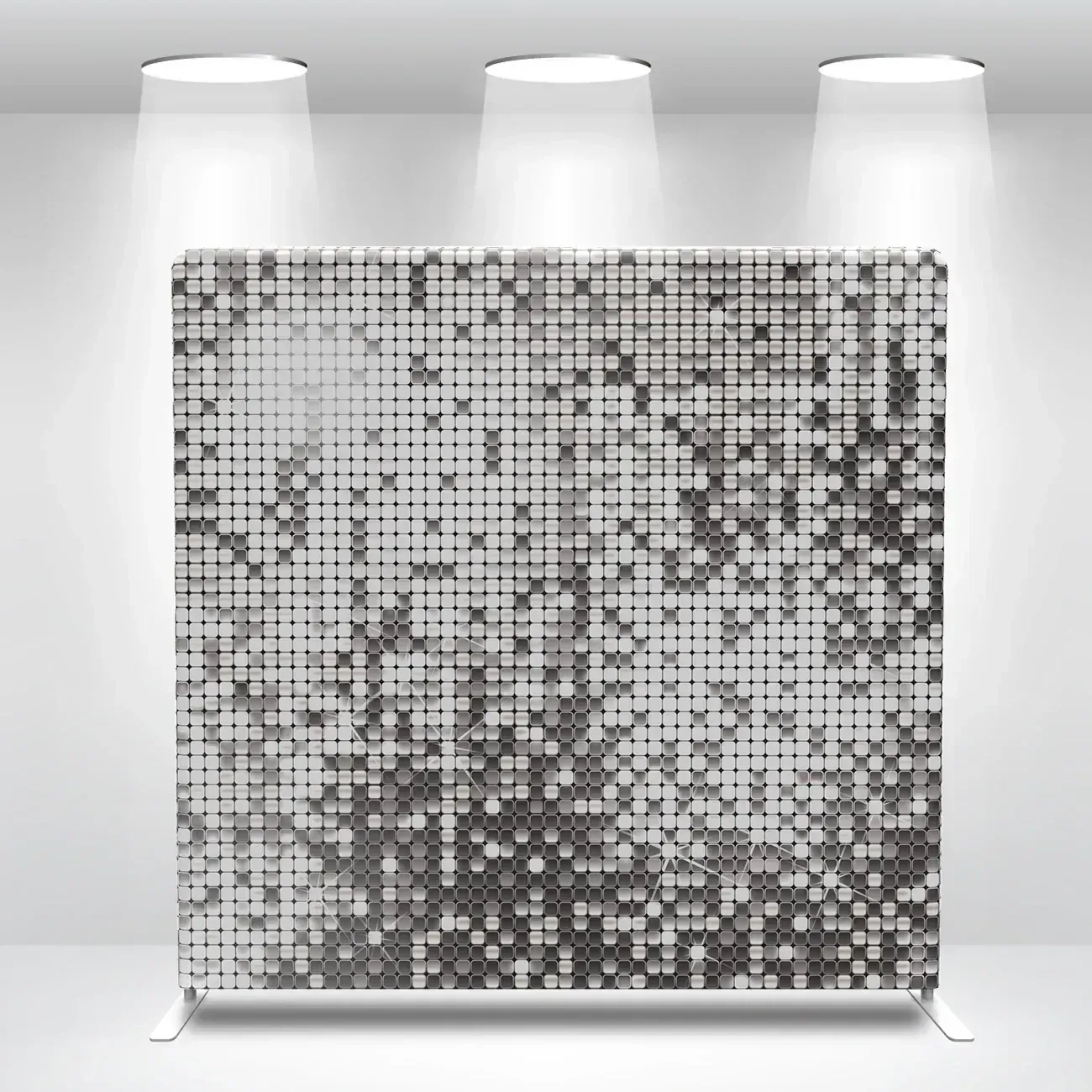 Silver Sequin photo booth backdrop